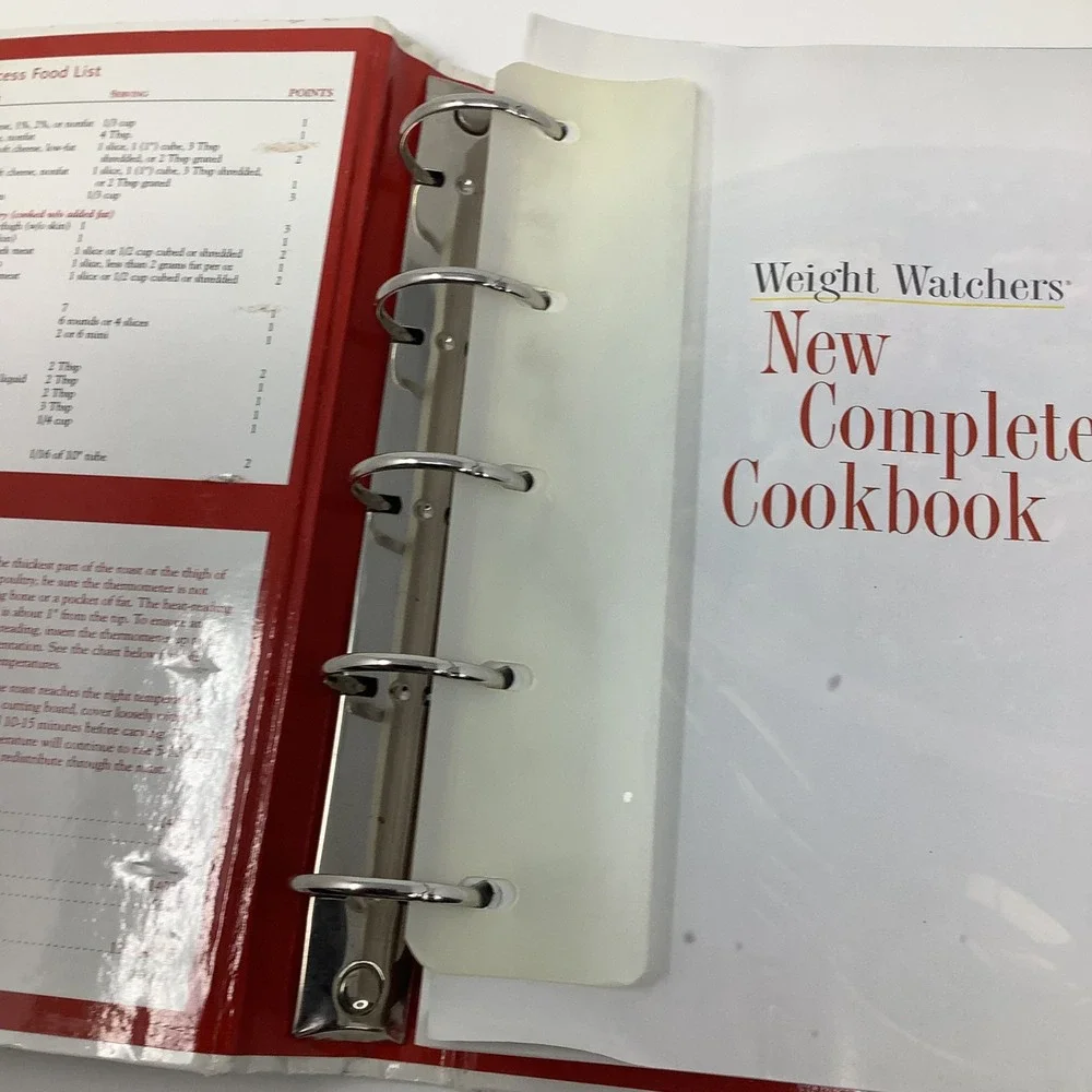 Weight Watchers New Complete Cookbook Over‎ 500 Recipes Binder Hardcover 1998